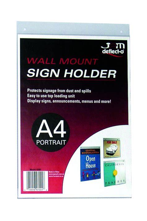 a4 wall mounted sign holder.